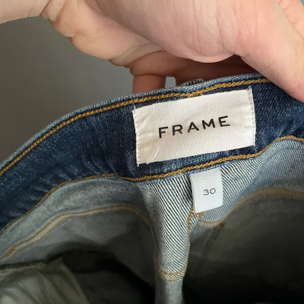 Frame Le Sylvie Slender Straight Leg Jeans Womens Size 30 - Picture 3 of 4